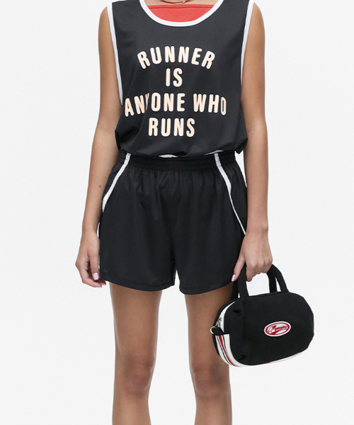 MENASOO(ミナス)の「MESH RUNNER SOFT SHORTS_BLACK(その他パンツ・レディース・ブラック・F)」の2枚目の写真