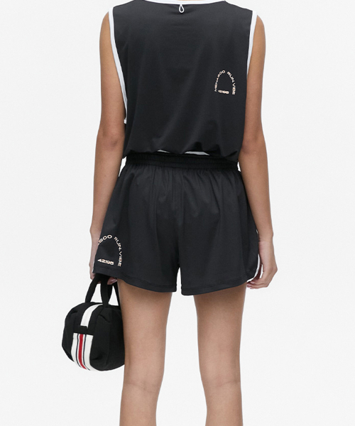 MENASOO(ミナス)の「MESH RUNNER SOFT SHORTS_BLACK(その他パンツ・レディース・ブラック・F)」の3枚目の写真