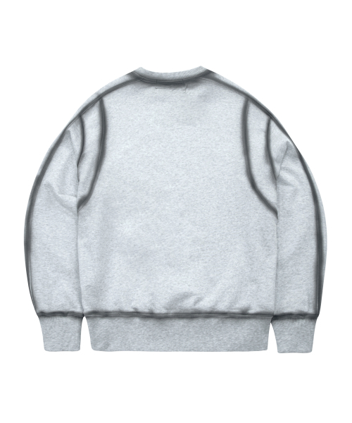 UNGIMMICK（アンジミック）の「OIL BRUSHED SWEATSHIRT (GRAY)（スウェット・メンズ・その他・MEDIUM/LARGE）」の2枚目の写真