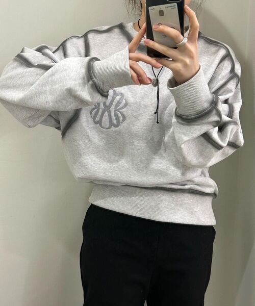 UNGIMMICK（アンジミック）の「OIL BRUSHED SWEATSHIRT (GRAY)（スウェット・メンズ・その他・MEDIUM/LARGE）」の4枚目の写真