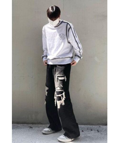 UNGIMMICK（アンジミック）の「OIL BRUSHED SWEATSHIRT (GRAY)（スウェット・メンズ・その他・MEDIUM/LARGE）」の5枚目の写真