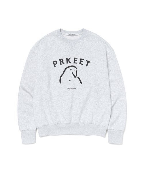 PARAKEET(パラキート)の「パラキット スウェットシャツ (ライトグレー)(スウェット・メンズ・その他・MEDIUM)」の1枚目の写真