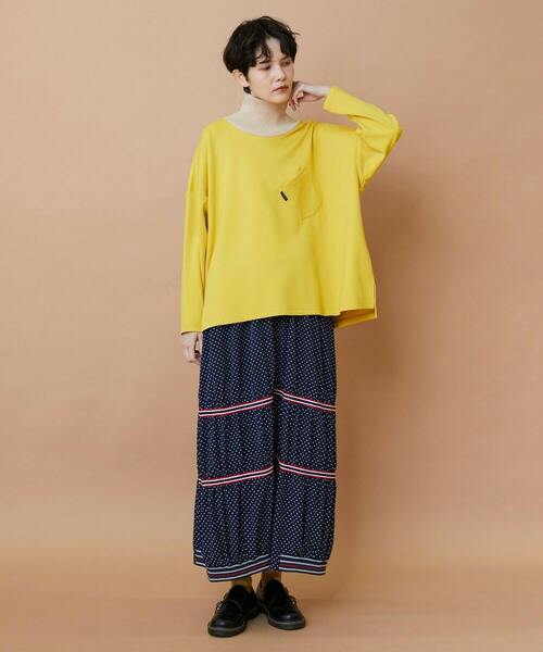 FRAPBOIS（フラボア）の「ロールネック カットソー（Tシャツ/カットソー・レディース・イエロー/アイボリー/ブラック・1/2）」の22枚目の写真