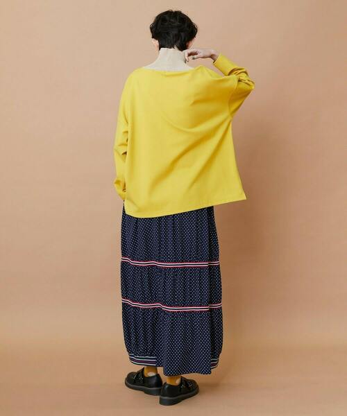 FRAPBOIS（フラボア）の「ロールネック カットソー（Tシャツ/カットソー・レディース・イエロー/アイボリー/ブラック・1/2）」の4枚目の写真