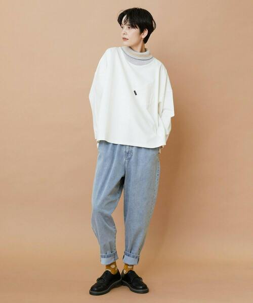 FRAPBOIS（フラボア）の「ロールネック カットソー（Tシャツ/カットソー・レディース・イエロー/アイボリー/ブラック・1/2）」の10枚目の写真