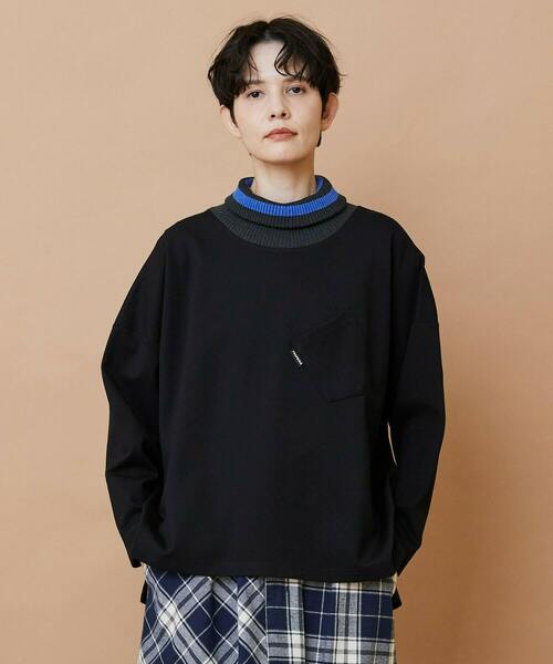 FRAPBOIS（フラボア）の「ロールネック カットソー（Tシャツ/カットソー・レディース・イエロー/アイボリー/ブラック・1/2）」の11枚目の写真