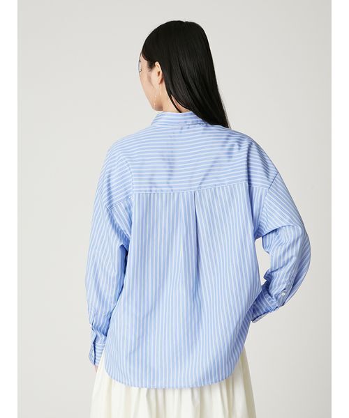 FRAY I.D(フレイアイディー)の「ストライプスタンダードシャツ(シャツ/ブラウス・レディース・ブルー/ピンク・F)」の9枚目の写真