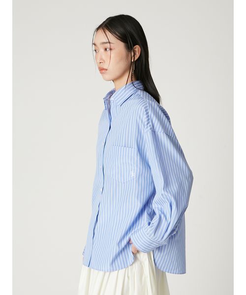 FRAY I.D(フレイアイディー)の「ストライプスタンダードシャツ(シャツ/ブラウス・レディース・ブルー/ピンク・F)」の10枚目の写真