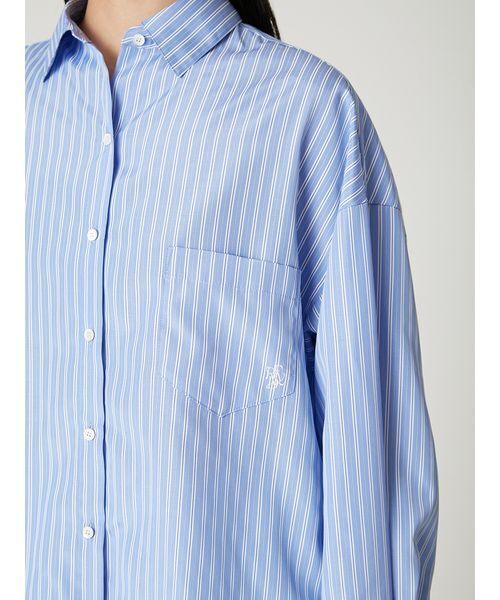 FRAY I.D(フレイアイディー)の「ストライプスタンダードシャツ(シャツ/ブラウス・レディース・ブルー/ピンク・F)」の12枚目の写真