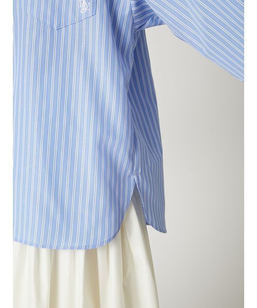 FRAY I.D(フレイアイディー)の「ストライプスタンダードシャツ(シャツ/ブラウス・レディース・ブルー/ピンク・F)」の15枚目の写真