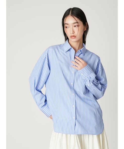 FRAY I.D(フレイアイディー)の「ストライプスタンダードシャツ(シャツ/ブラウス・レディース・ブルー/ピンク・F)」の17枚目の写真
