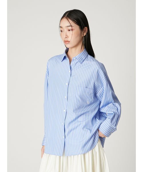 FRAY I.D(フレイアイディー)の「ストライプスタンダードシャツ(シャツ/ブラウス・レディース・ブルー/ピンク・F)」の18枚目の写真