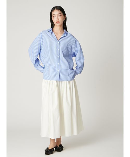 FRAY I.D(フレイアイディー)の「ストライプスタンダードシャツ(シャツ/ブラウス・レディース・ブルー/ピンク・F)」の21枚目の写真