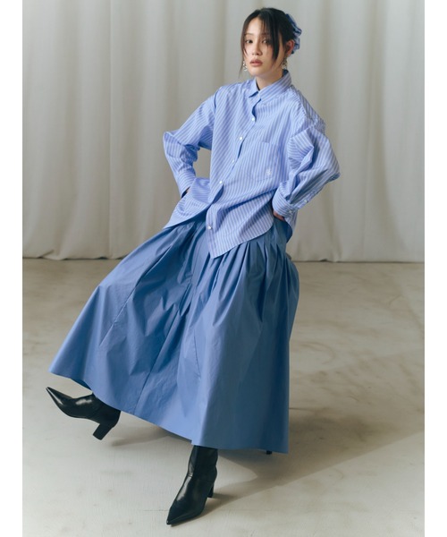 FRAY I.D(フレイアイディー)の「ストライプスタンダードシャツ(シャツ/ブラウス・レディース・ブルー/ピンク・F)」の8枚目の写真