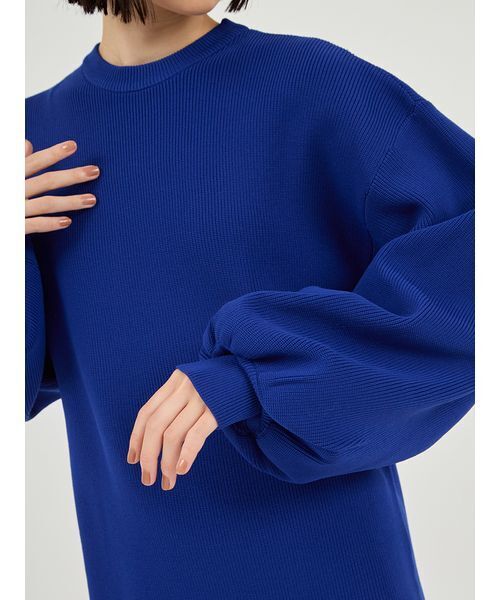 emmi（エミ）の「ニットタフタドッキングOP（ワンピース・レディース・ホワイト/ブラック/ブルー・0/1）」の21枚目の写真