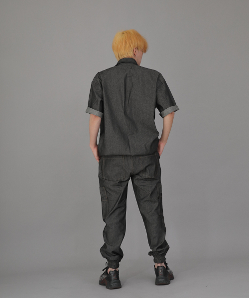 SAINTCREW（セントクルー）の「ボールドアンクバンドカーゴジョガーパンツ BAC-328 デニムグレーブラック（デニムパンツ・メンズ・その他・MEDIUM/LARGE/X-LARGE）」の5枚目の写真