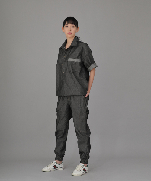 SAINTCREW（セントクルー）の「ボールドアンクバンドカーゴジョガーパンツ BAC-328 デニムグレーブラック（デニムパンツ・メンズ・その他・MEDIUM/LARGE/X-LARGE）」の8枚目の写真