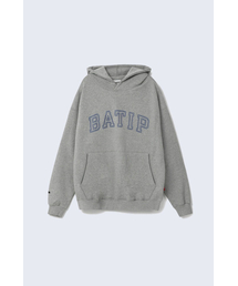 BATIP（バティップ）の「ロゴオーバーサイズフードグレー（パーカー）」