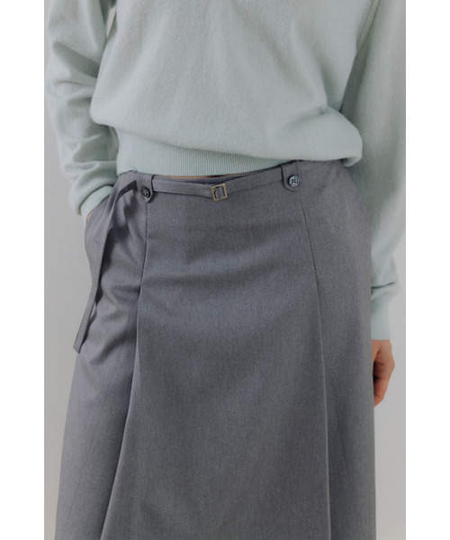 MAGNET ARCHIVE（マグネット アーカイブ）の「Aldo Belted Midi Skirt (Gray)（スカート・レディース・グレー・FREE）」の5枚目の写真
