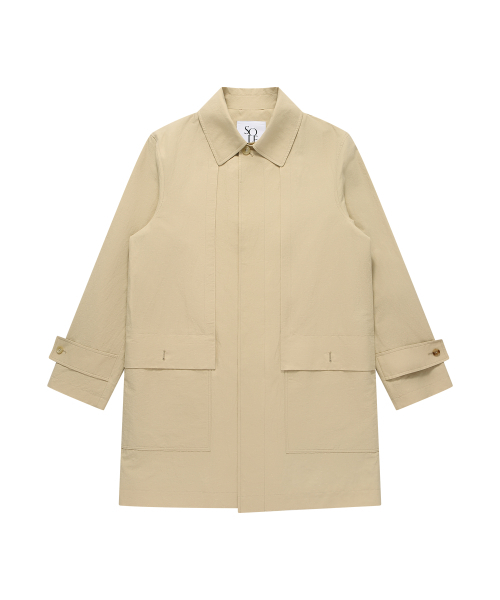 SOLEW(ソル)の「リネンマックトレンチコート_ベージュ(トレンチコート・メンズ・その他・MEDIUM/LARGE/X-LARGE)」の1枚目の写真