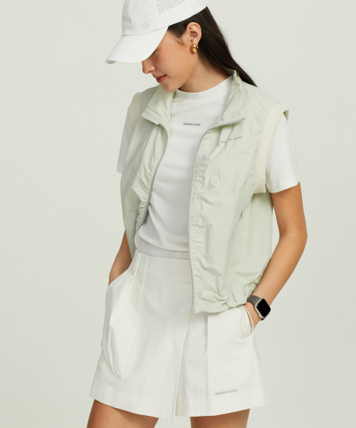 Volume Short Skirt_White