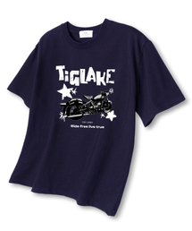 1990ライドフリー オーバーサイズ 半袖Tシャツ ネイビー