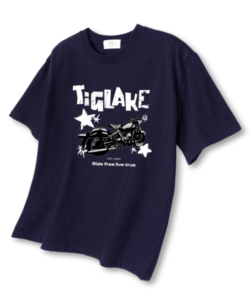 TI.GLAKE(ティーグレイク)の「1990ライドフリー オーバーサイズ 半袖Tシャツ ネイビー(Tシャツ/カットソー・メンズ・その他・LARGE/X-LARGE/XX-LARGE)」の1枚目の写真