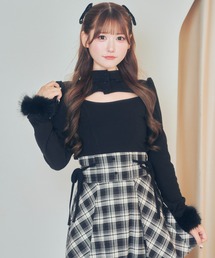 LAFARY（ラファリー）の「デコルテ開きハイネックトップス（Tシャツ/カットソー）」