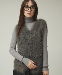 Narcissus（ナルシス）の「カラーシャギーベスト/ファーベスト（ベスト）」