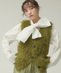 Narcissus | カラーシャギーベスト/ファーベスト(ベスト)