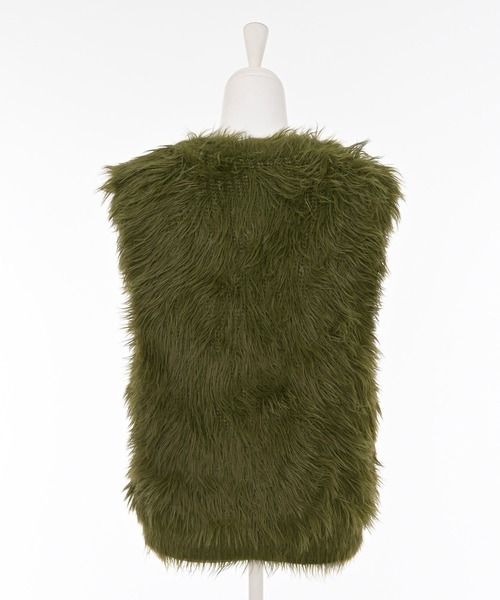 Narcissus（ナルシス）の「カラーシャギーベスト/ファーベスト（ベスト・レディース・カーキ/ピンク/グレー・FREE）」の13枚目の写真