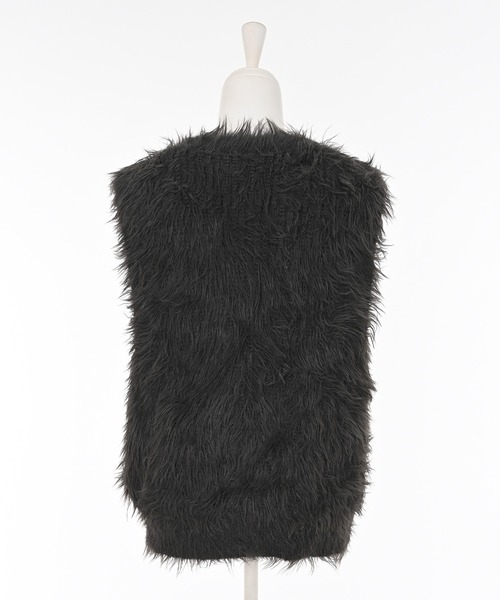 Narcissus（ナルシス）の「カラーシャギーベスト/ファーベスト（ベスト・レディース・カーキ/ピンク/グレー・FREE）」の15枚目の写真