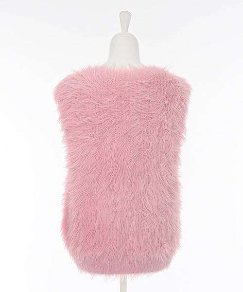 Narcissus（ナルシス）の「カラーシャギーベスト/ファーベスト（ベスト・レディース・カーキ/ピンク/グレー・FREE）」の19枚目の写真