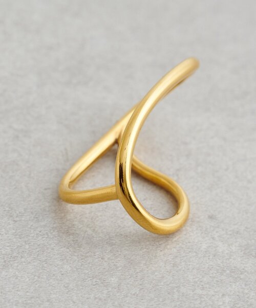 SHENERY（シーナリー）の「カーブラインダブルリング（リング・レディース・ゴールド/シルバー・FREE）」の6枚目の写真