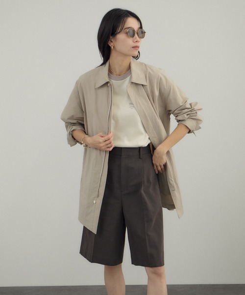 AMERICANA（アメリカーナ）の「【Americana（アメリカーナ） for SALON】ダブルジップシャツジャケット（その他アウター・レディース・ベージュ・FREE）」の2枚目の写真