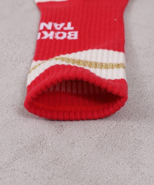 MARKEY'S（マーキーズ）の「【BOKU HA TANOSII】別注ラメラインソックス/19-21cm（ソックス/靴下・キッズ・ホワイト/レッド/ブルー・19-21cm）」の8枚目の写真