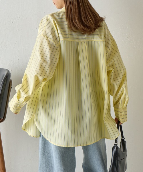 COLONY 2139（コロニートゥーワンスリーナイン）の「マルチストライプ長袖シャツ（シャツ/ブラウス・レディース・ピンク/イエロー/サックスブルー・FREE）」の11枚目の写真