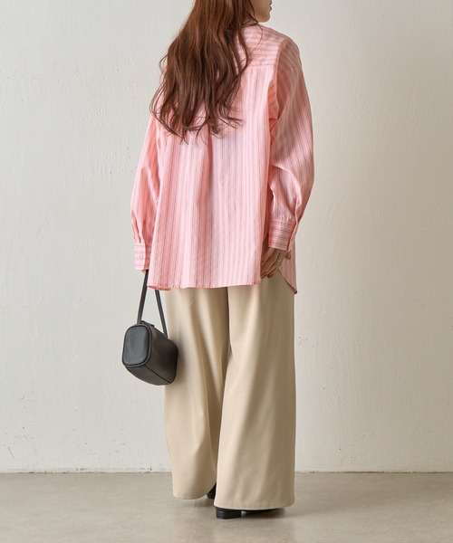 COLONY 2139（コロニートゥーワンスリーナイン）の「マルチストライプ長袖シャツ（シャツ/ブラウス・レディース・ピンク/イエロー/サックスブルー・FREE）」の22枚目の写真