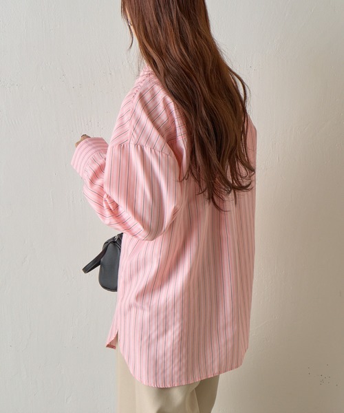 COLONY 2139（コロニートゥーワンスリーナイン）の「マルチストライプ長袖シャツ（シャツ/ブラウス・レディース・ピンク/イエロー/サックスブルー・FREE）」の18枚目の写真