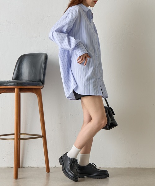 COLONY 2139（コロニートゥーワンスリーナイン）の「マルチストライプ長袖シャツ（シャツ/ブラウス・レディース・ピンク/イエロー/サックスブルー・FREE）」の8枚目の写真