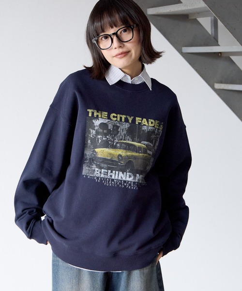 PBLIM（ページボーイリム）の「《UNISEX》クラシックカースウェット（スウェット・レディース・ブラック/グレー/ネイビー・LARGE/MEDIUM）」の3枚目の写真