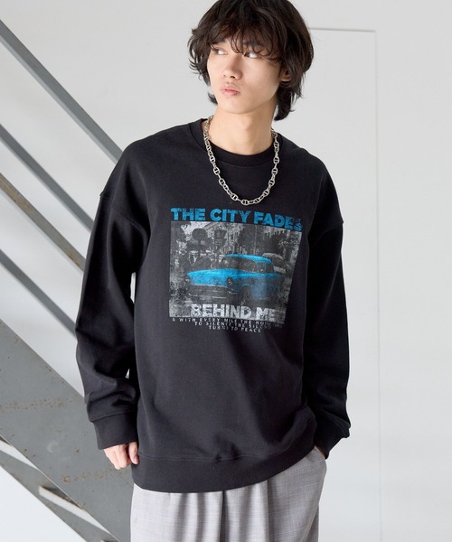 PBLIM（ページボーイリム）の「《UNISEX》クラシックカースウェット（スウェット・レディース・ブラック/グレー/ネイビー・LARGE/MEDIUM）」の2枚目の写真