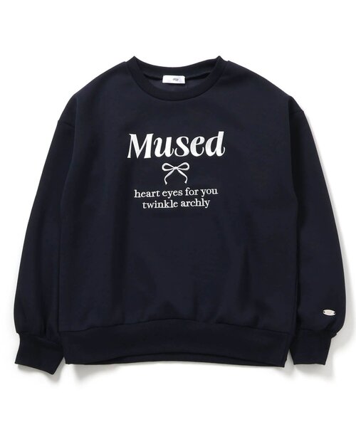 algy（アルジー）の「ダンボールトレーナー（スウェット・キッズ・ピンク/ネイビー/アイボリー・130/140/150/160）」の3枚目の写真