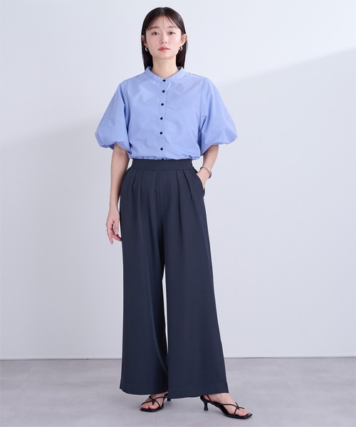 UR'S(ユアーズ)の「ベーシックイージーワイドパンツ(その他パンツ・レディース・ネイビー/ベージュ/ブラック/オフホワイト・L/M/S)」の21枚目の写真