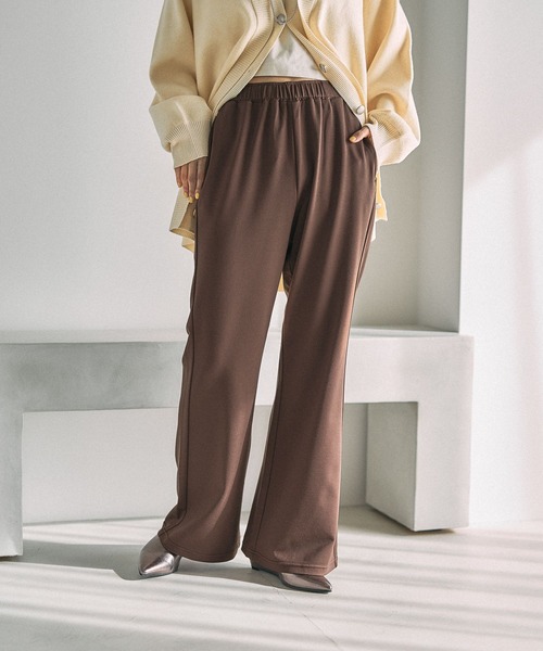 LEPSIM（レプシィム）の「ポンチフレアパンツ　630162（その他パンツ・レディース・ブラック/チャコールグレー/ブラウン・TALL/FREE）」の3枚目の写真