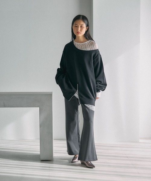 LEPSIM（レプシィム）の「ポンチフレアパンツ　630162（その他パンツ・レディース・ブラック/チャコールグレー/ブラウン・TALL/FREE）」の13枚目の写真