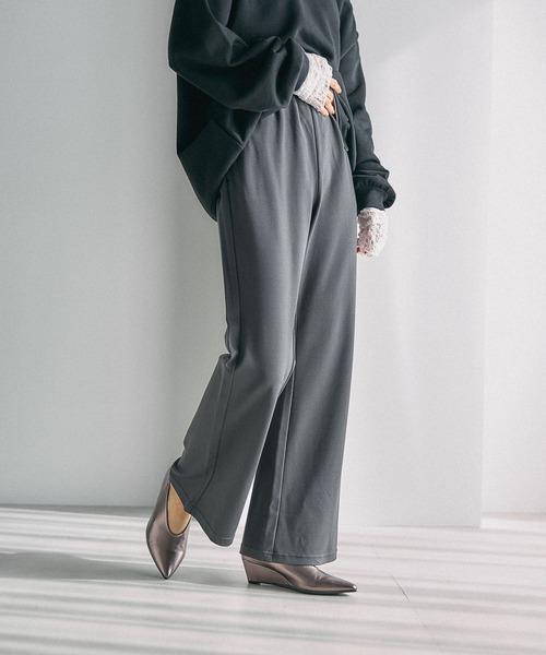 LEPSIM（レプシィム）の「ポンチフレアパンツ　630162（その他パンツ・レディース・ブラック/チャコールグレー/ブラウン・TALL/FREE）」の18枚目の写真