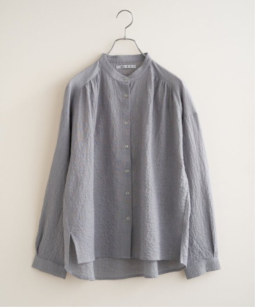 LBC（エルビーシー）の「オーガニックコットンバンドカラーシャツ（シャツ/ブラウス・レディース・グレー/ブルー/ホワイト/ピンク・M/L）」の17枚目の写真