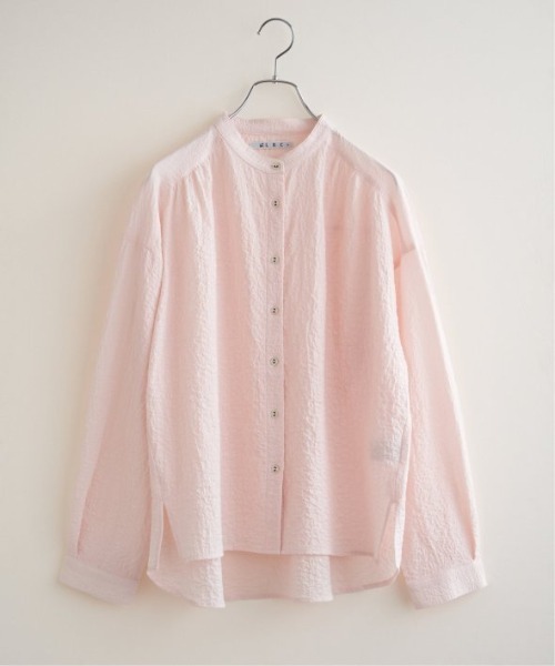 LBC（エルビーシー）の「オーガニックコットンバンドカラーシャツ（シャツ/ブラウス・レディース・グレー/ブルー/ホワイト/ピンク・M/L）」の18枚目の写真