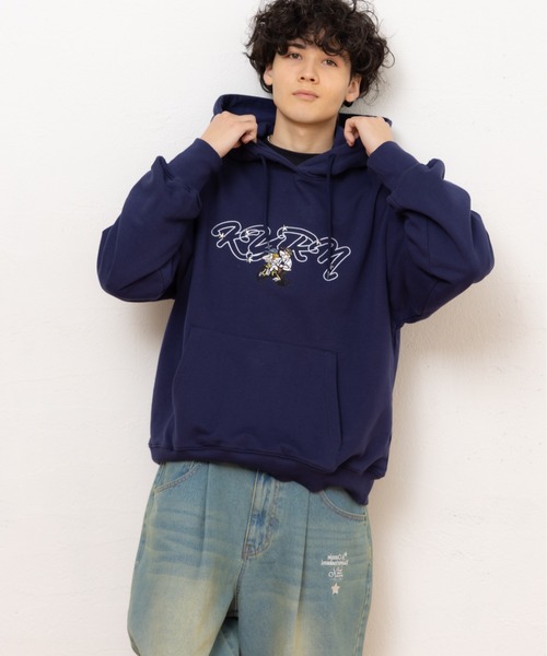 kaoyorinakami（カオヨリナカミ）の「punch bike studs hoodie / パンチバイクスタッズパーカー（パーカー・メンズ・ネイビー/グレー・X-LARGE/LARGE/MEDIUM/SMALL）」の16枚目の写真
